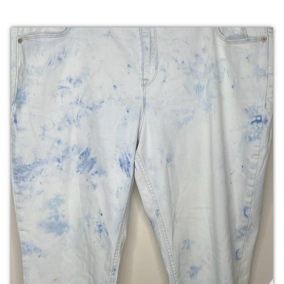 Old Navy Rockstar Super Skinny Ankle Jeans 18 Petite Light Blue Distressed - Picture 3 of 14